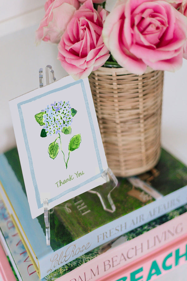 Mini Flower Thank you Card, Hydrangea