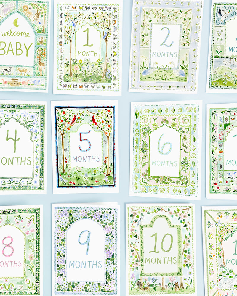 Baby Milestone Cards: Whimsical Set