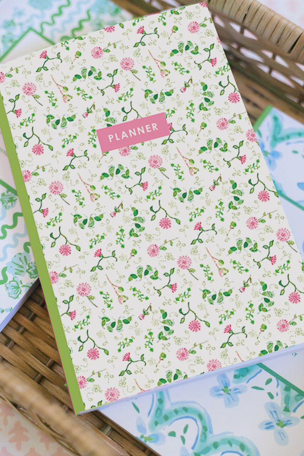 Undated Monthly/Weekly Planner, Mimi Print