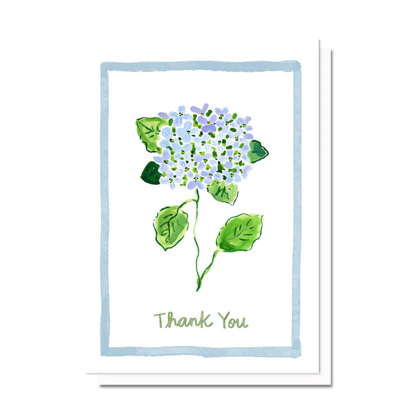 Mini Flower Thank you Card, Hydrangea