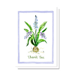 Mini Flower Thank you Card, Hyacinth
