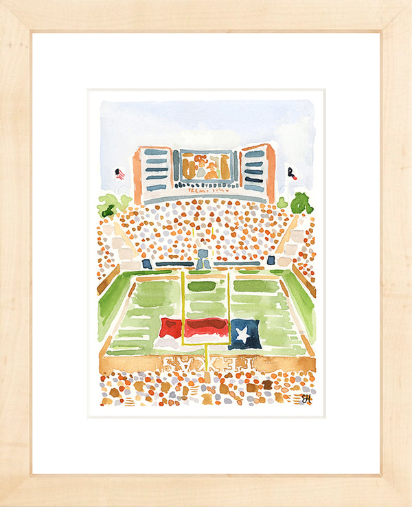 "Darrell K. Royal Memorial Stadium" Fine Art Print