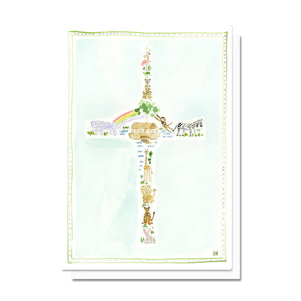 Noah's Ark Cross Card