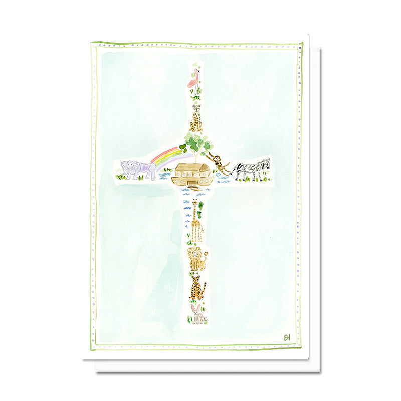 Noah's Ark Cross Card