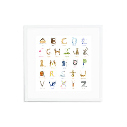 ABC Noah's Ark Print, Fine Art Print