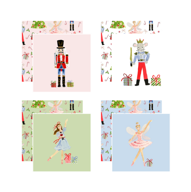 Nutcracker Ballet Coasters, Set of 4