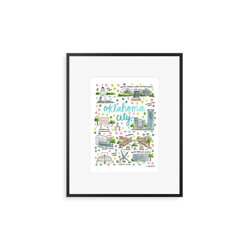 "Oklahoma City, OK" Fine Art Print