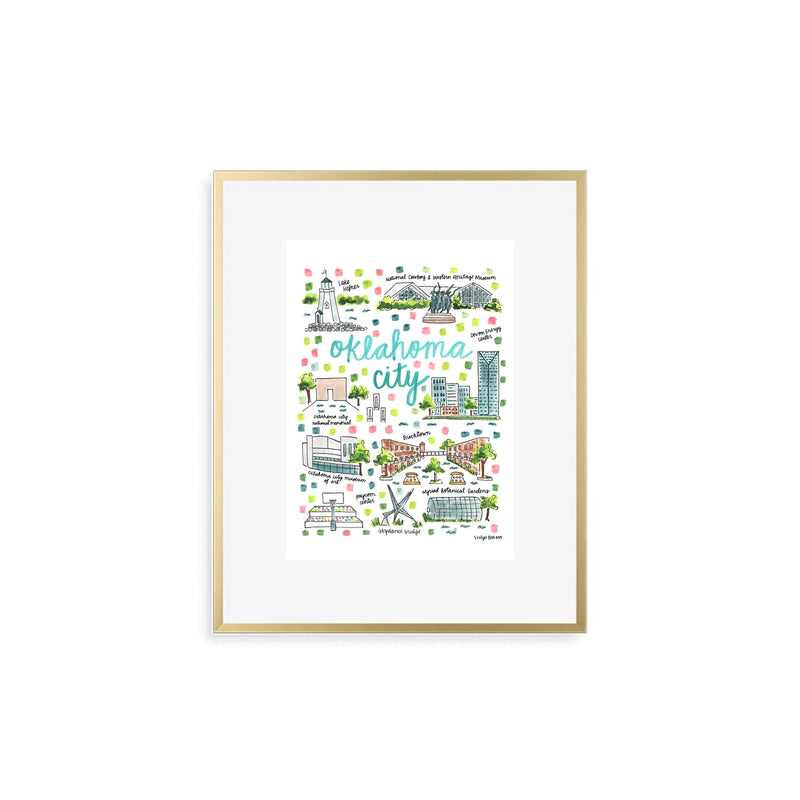 "Oklahoma City, OK" Fine Art Print