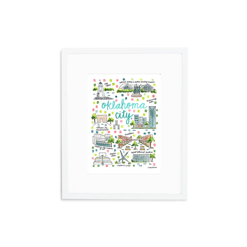 "Oklahoma City, OK" Fine Art Print