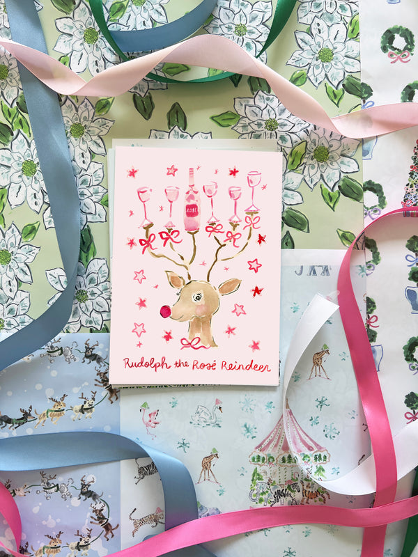 Rudolph the Rose Reindeer Card