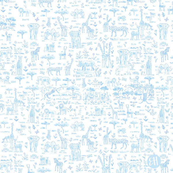Safari Fabric- Blue