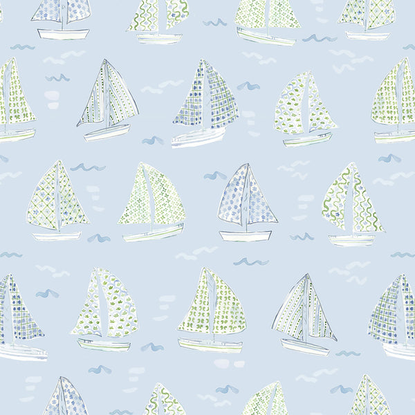 Sailboats Fabric