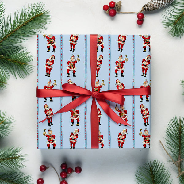 Holiday Santa Gift Wrap