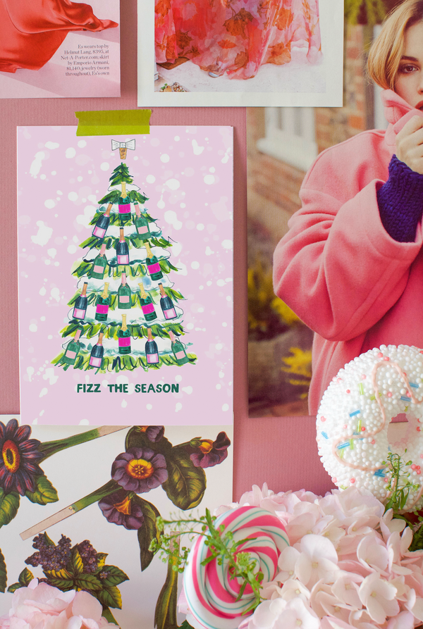 Fizz The Season Holiday Card