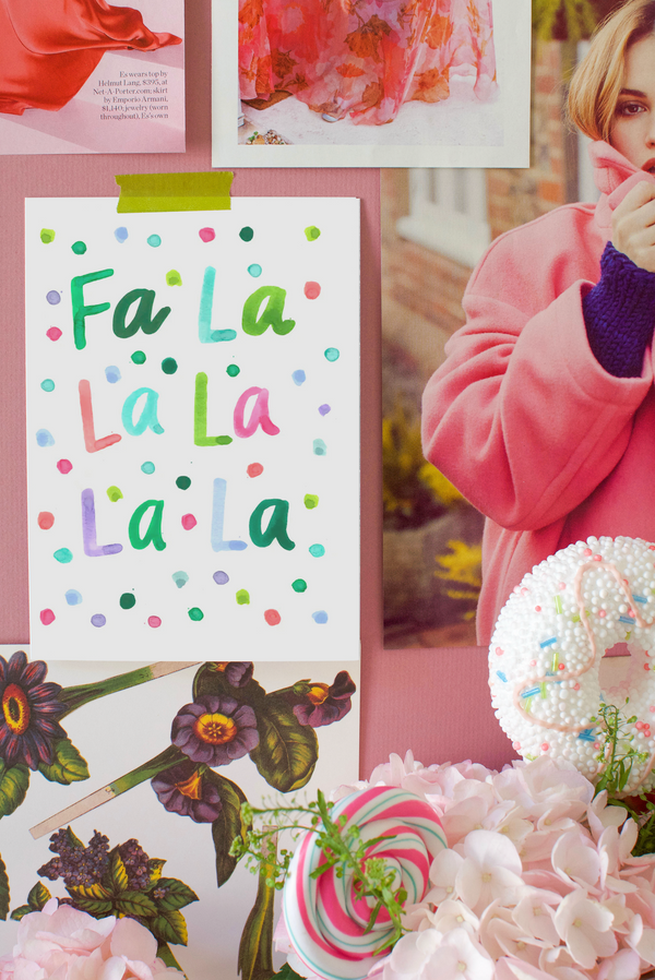 Fa La La La La Holiday Card