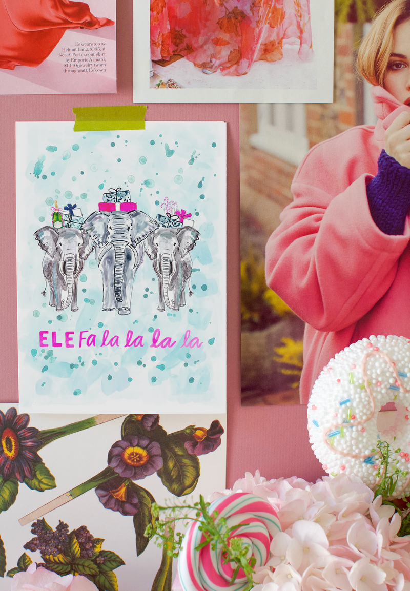 Ele-fa-la-la-la Card