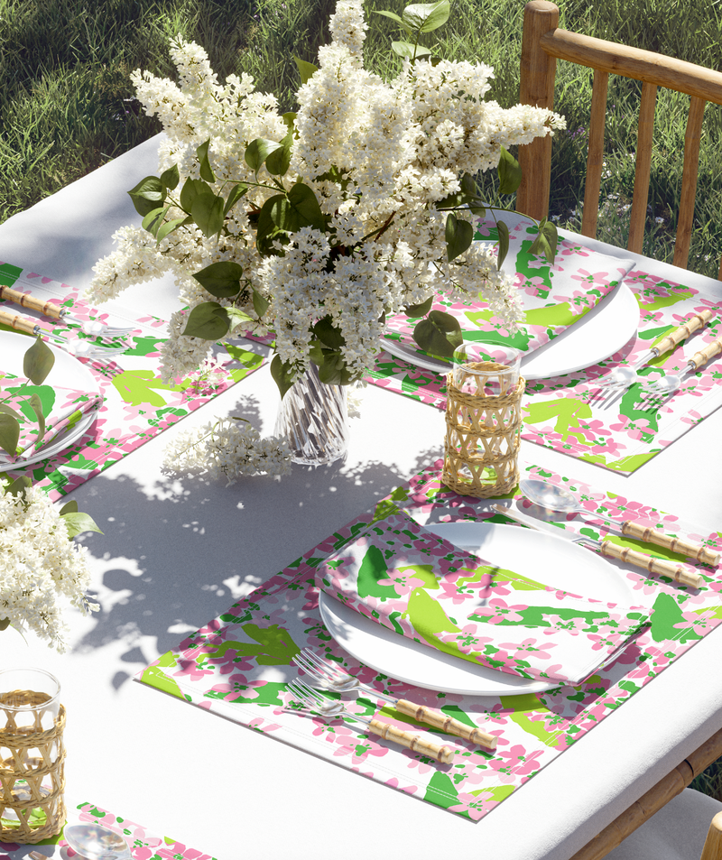 Sunshine Petals Fabric- Pink