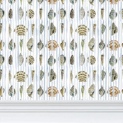 Seashell Stripe Wallpaper
