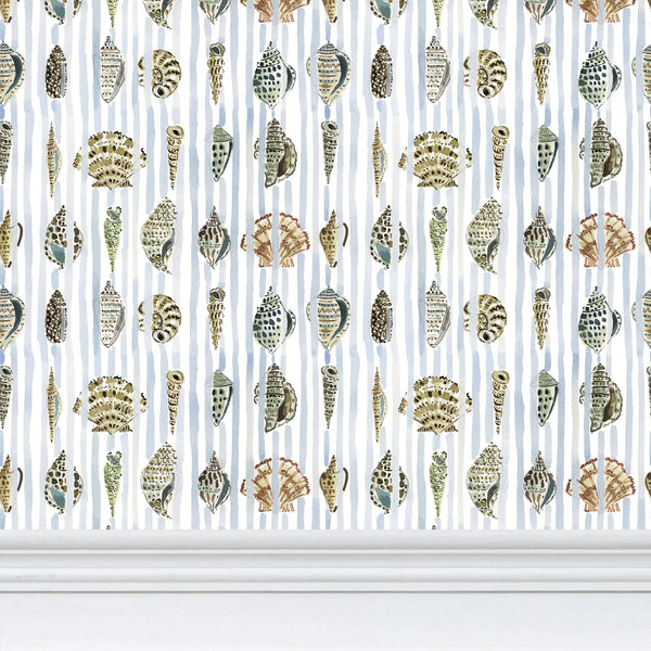 Seashell Stripe Wallpaper