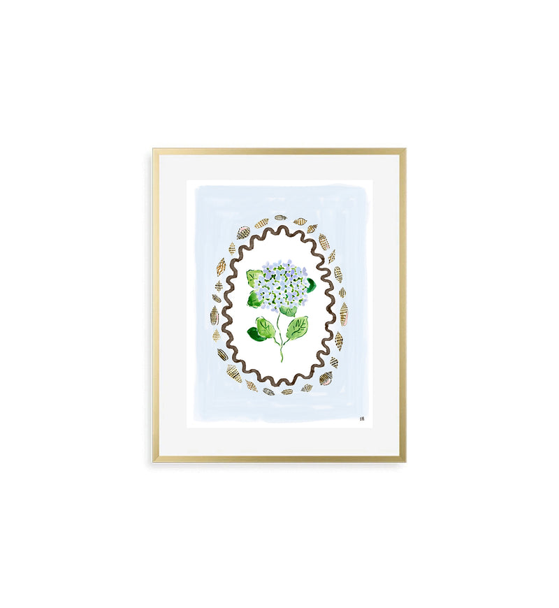 The "Riding Hydrangea Waves" Fine Art Print