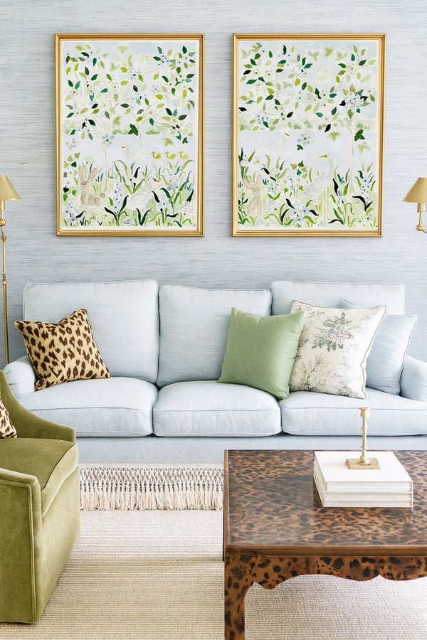 The "Swan Lakes No. 1" Chinoiserie Fine Art Print