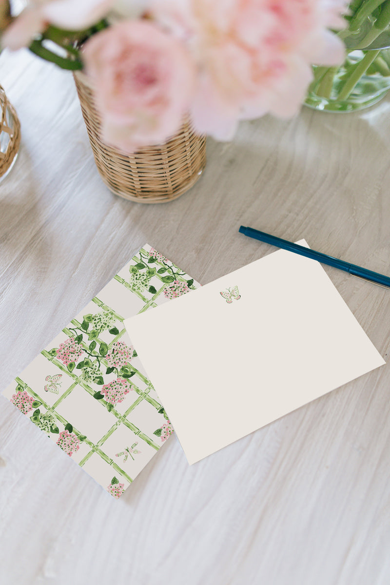 Trellis Print Notecard Set