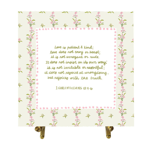 1 Corinthians 13:4-6 Watercolor Verse Card