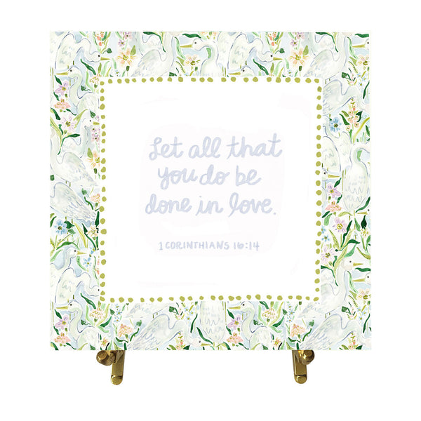 1 Corinthians 16:14 Watercolor Verse Card