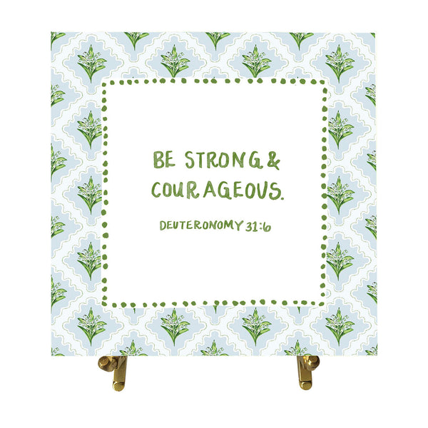 Deuteronomy 31:6 Watercolor Verse Card