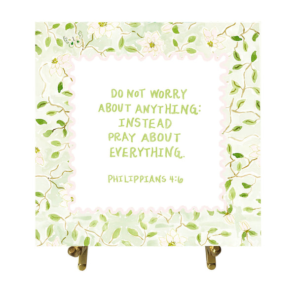 Philippians 4:6 Watercolor Verse Card