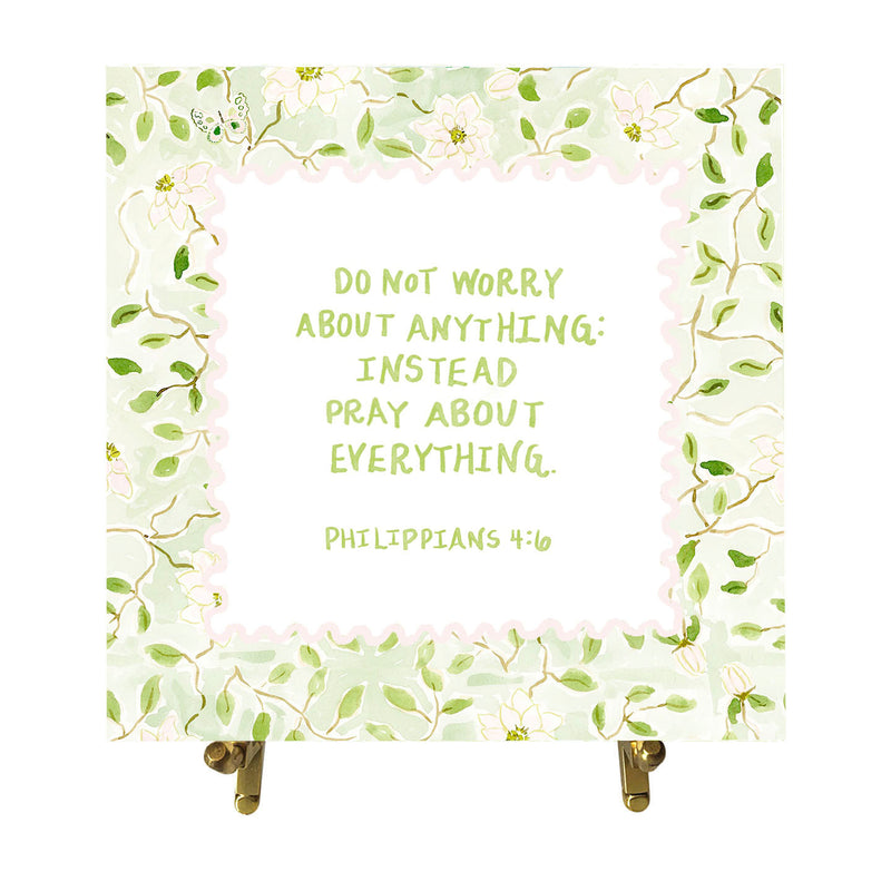 Philippians 4:6 Watercolor Verse Card