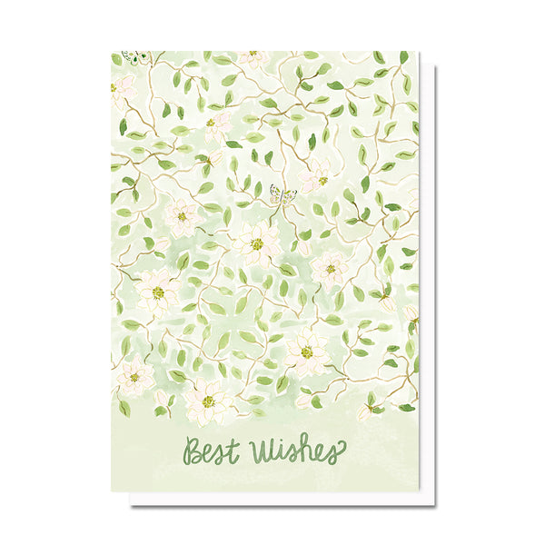 Best Wishes Gardenias Card