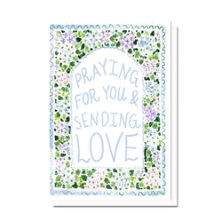 Love & Prayers Hydrangea Card