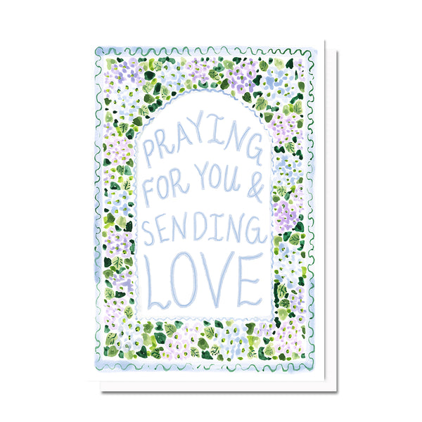 Love & Prayers Hydrangea Card