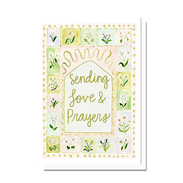 Love & Prayers Florals Card