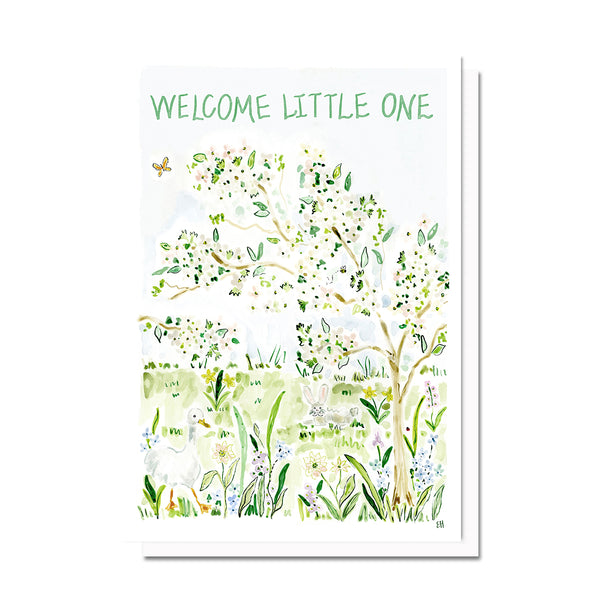 Welcome Little One Garden Card