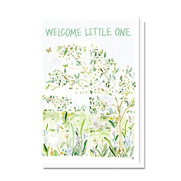 Welcome Little One Garden Card