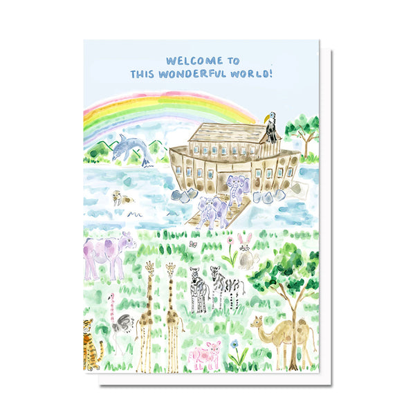 Noah’s Ark Baby Card