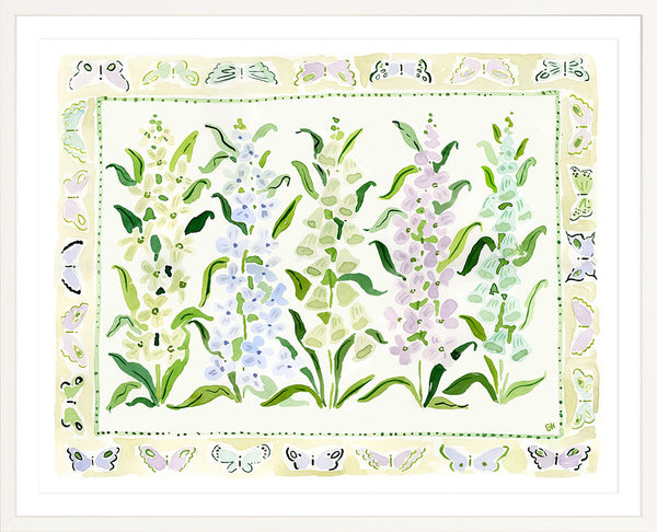 The "Lilac Butterfly Charms" Fine Art Print, Flower Charms Series