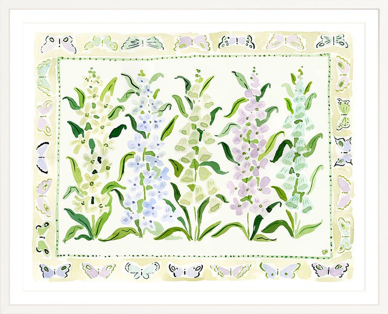 The "Lilac Butterfly Charms" Fine Art Print, Flower Charms Series