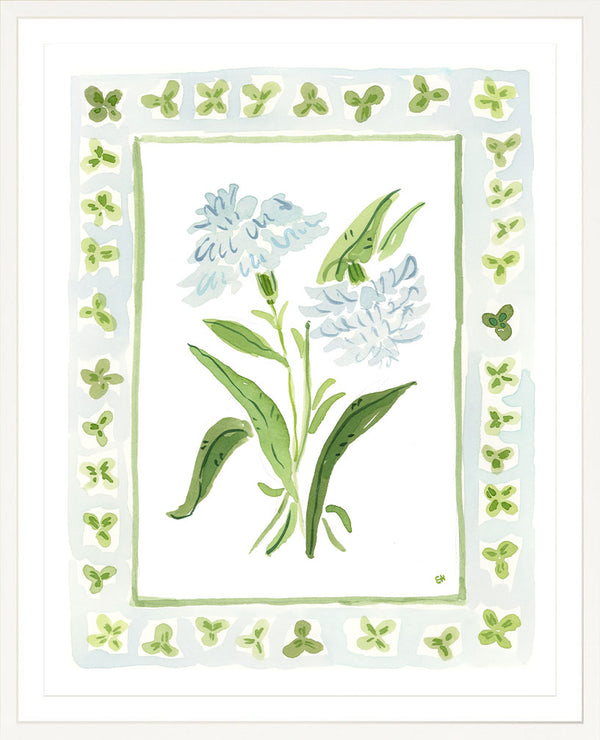 The "Clover Charms" Watercolor Fine Art Print, Flower Charm Series