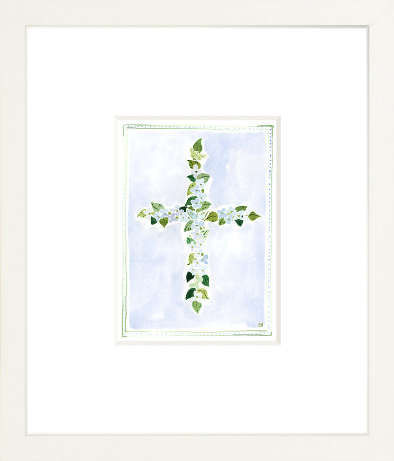 "Hydrangea Cross" Fine Art Print