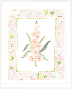 The "Whimsywood Charms" Watercolor Fine Art Print, Flower Charm Series