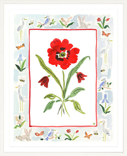 The "Somerset Charms" Watercolor Fine Art Print, Flower Charm Series