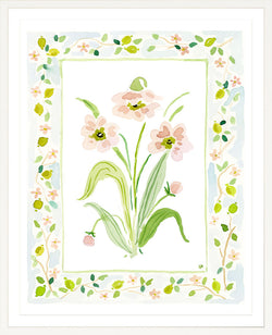 The "Lemon Charms" Watercolor Fine Art Print, Flower Charm Series