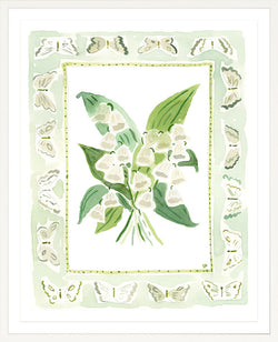 The "Lily of the Valley Charms" Watercolor Fine Art Print, Flower Charm Series