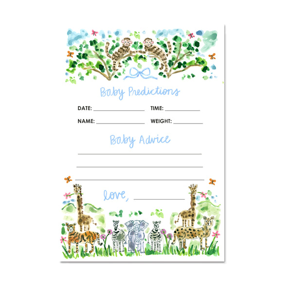 Baby Prediction Cards | Safari Set