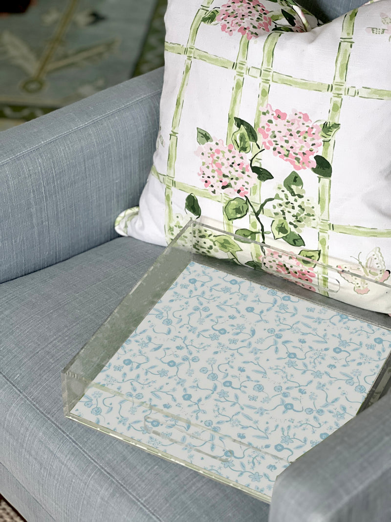 Bisou Blooms Blue Tray