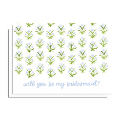 Bridal Ask Blockprint Card