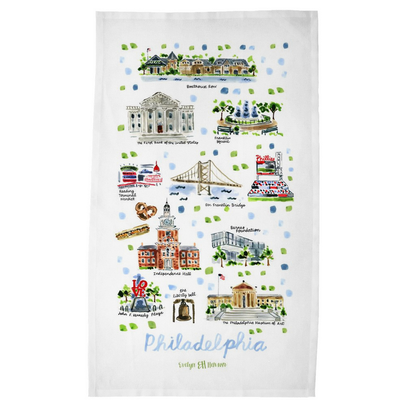 Philadelphia, PA Tea Towel